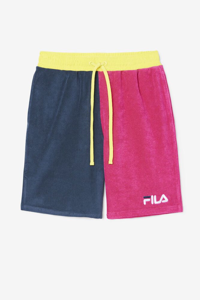 Fila Kalili Shorts Blue/Pink - Womens - 69481HYIU